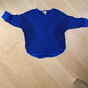Dana Bachman royal blue & Black sweater size Large